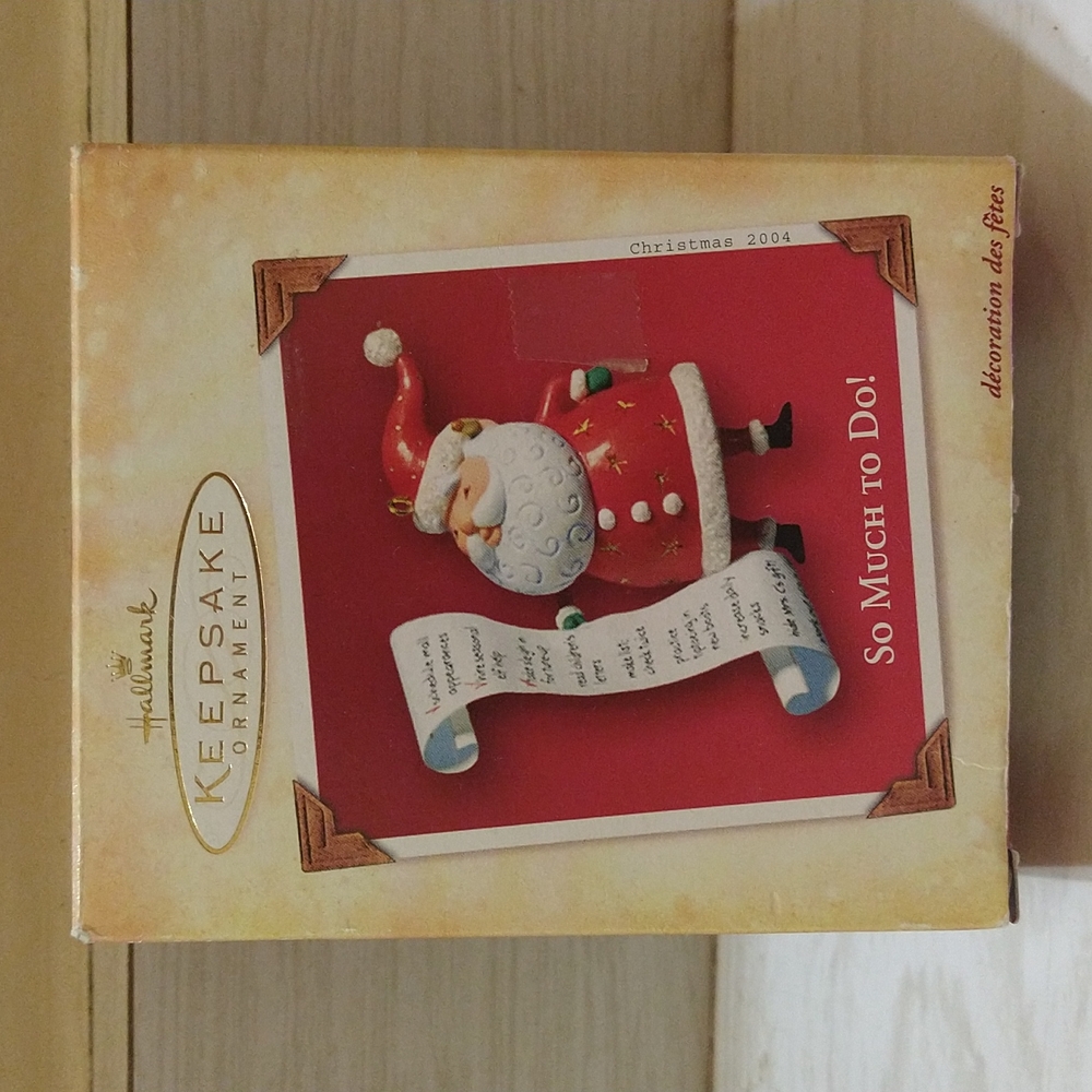 Vintage 2004 Hallmark Keepsake "So Much To Do!" Ornament